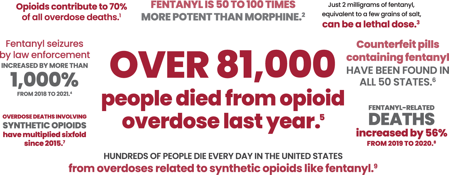 Over 81,000 people died from opioid overdose in the last year